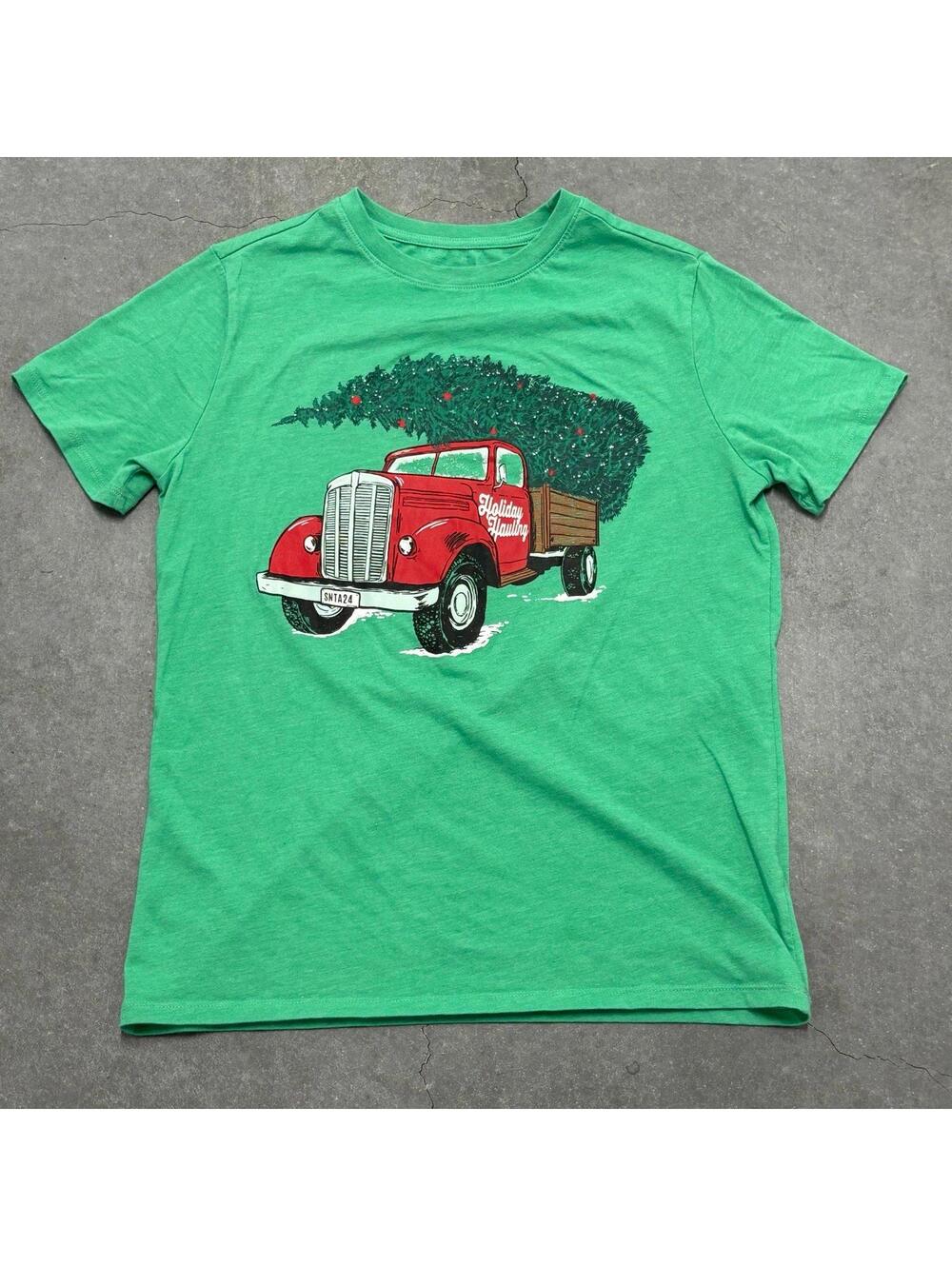 Cat & Jack Christmas Holiday Hauling T Shirt